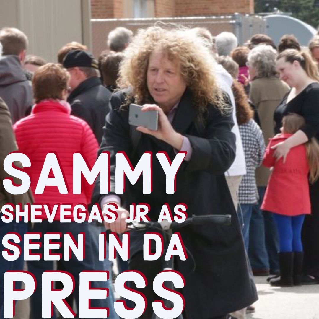 A SheVegas archive photograph of Sammy within a public crowd.