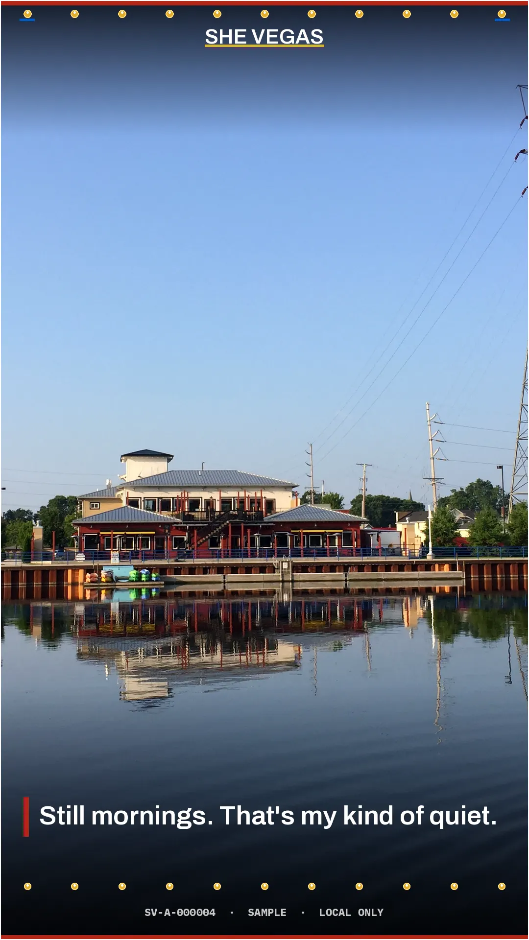 Calm water at the Sheboygan River basin. Photo: Michael Brunette.