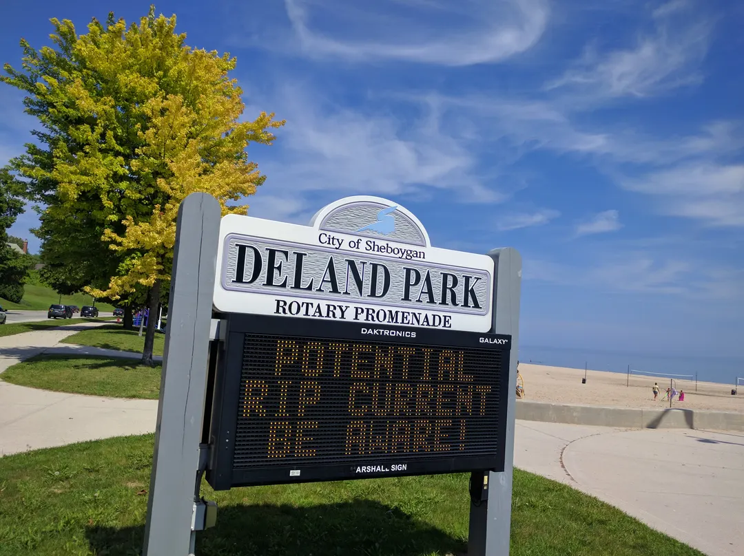 Deland Park entrance, Sheboygan. Photo: Michael Brunette.